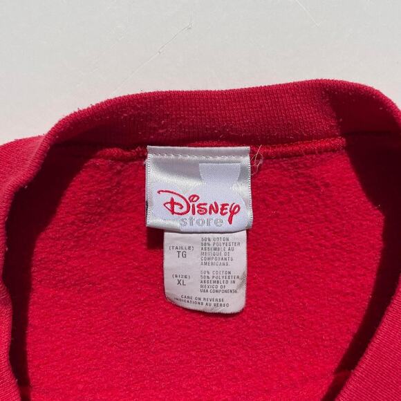 Vintage Disney Minnie Mickey Mouse Impatient Angry Red Crewneck Size XL - Picture 5 of 6
